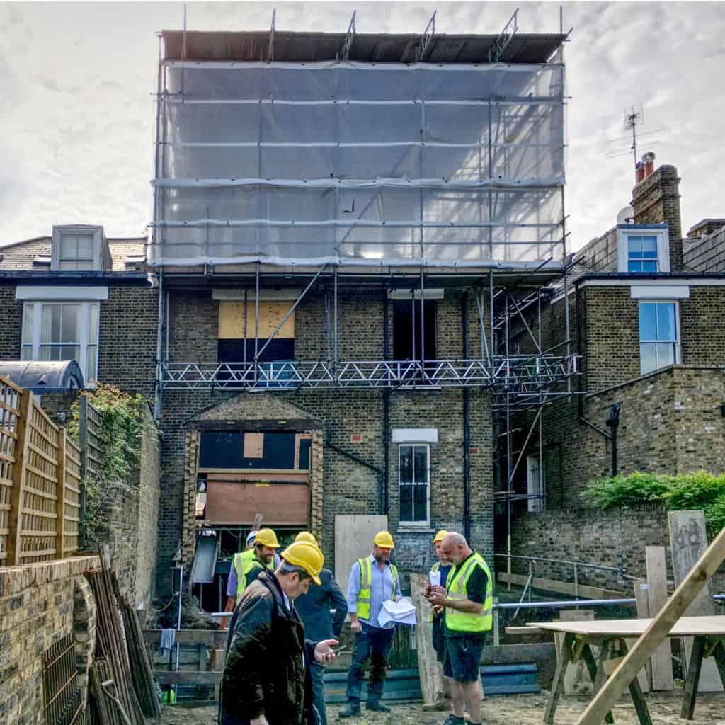 Castelnau builders on-site