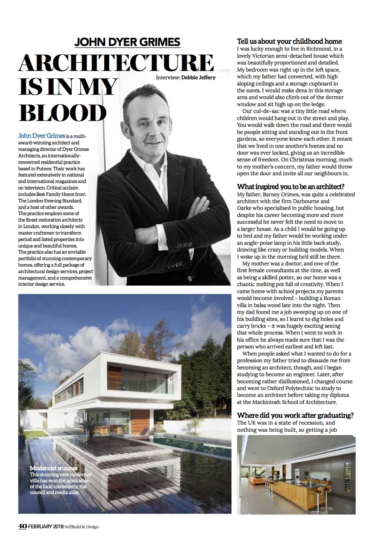 Self Build & Design interview page 1