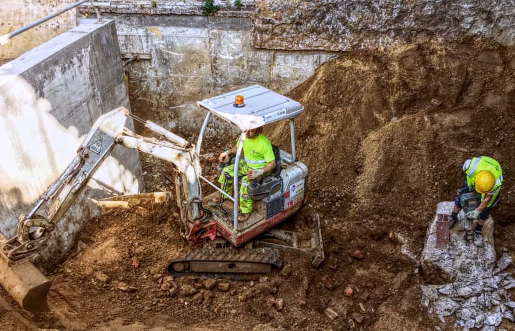 Castelnau basement excavation