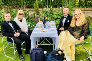 John and Jemima Dyer-Grimes at Glyndebourne