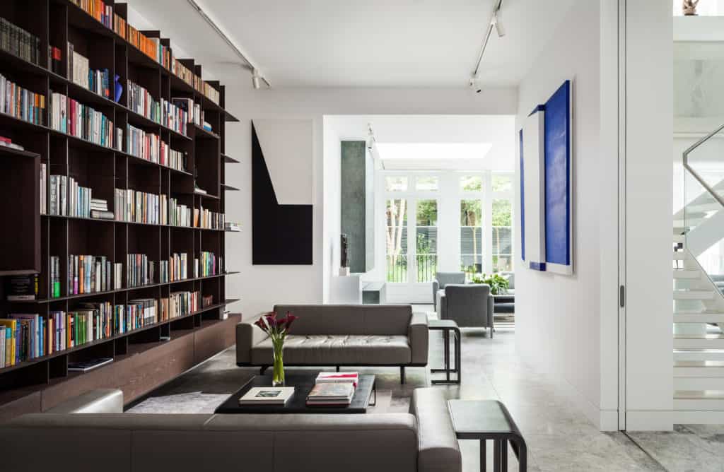 Bespoke joinery, bookcase and art display in London