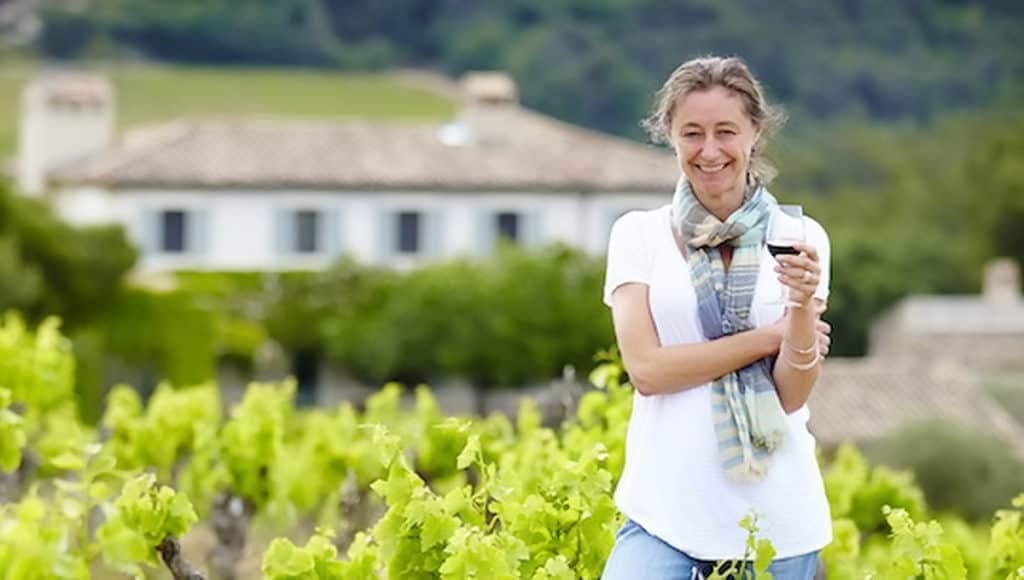 Kate McKinlay outside her vineyard Domaine de Mourchon