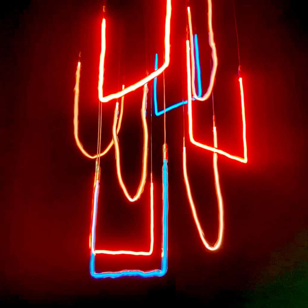 Jochen Holz neon chandelier