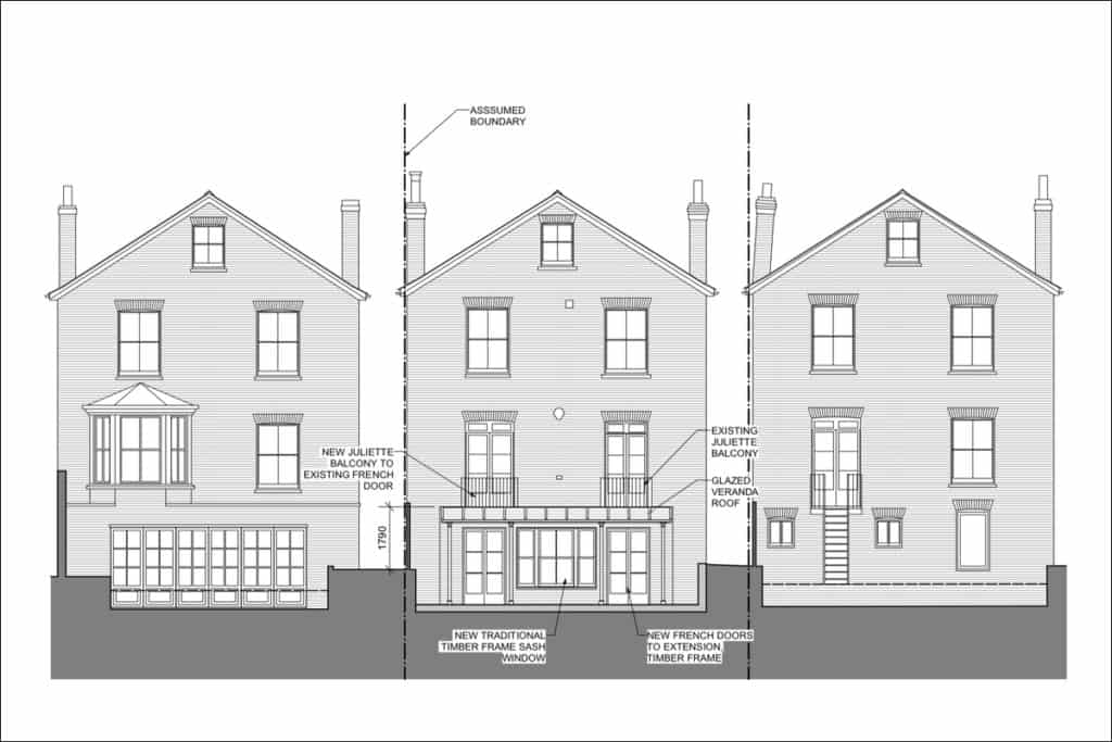 Planning approval for extension in St. Matthias Conservation Area, Richmond