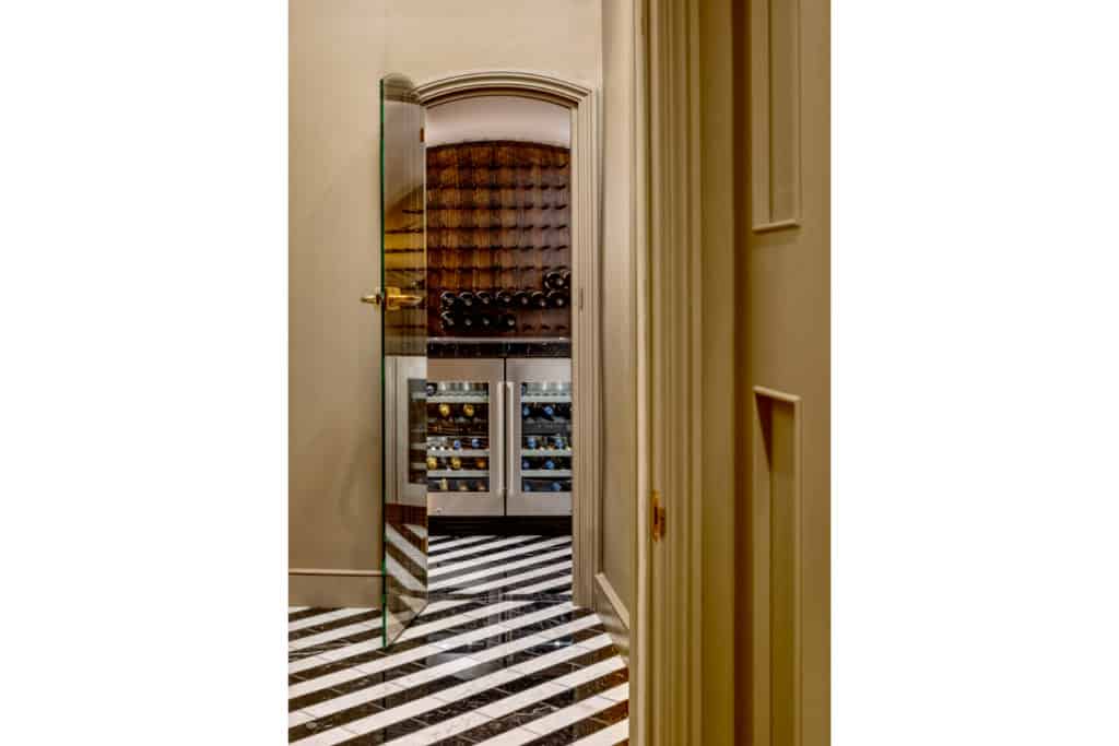 Wine cellar of listed Georgian restoration in Chelsea