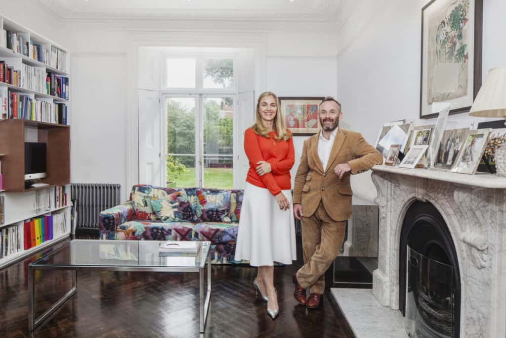 John and Jemima Dyer-Grimes in their Victorian period restoration in Putney