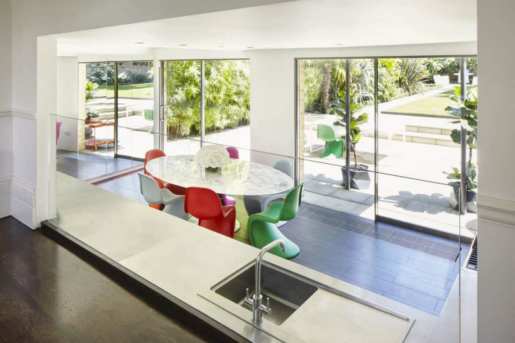 Modern kitchen nook Dyer Grimes Architecture in London