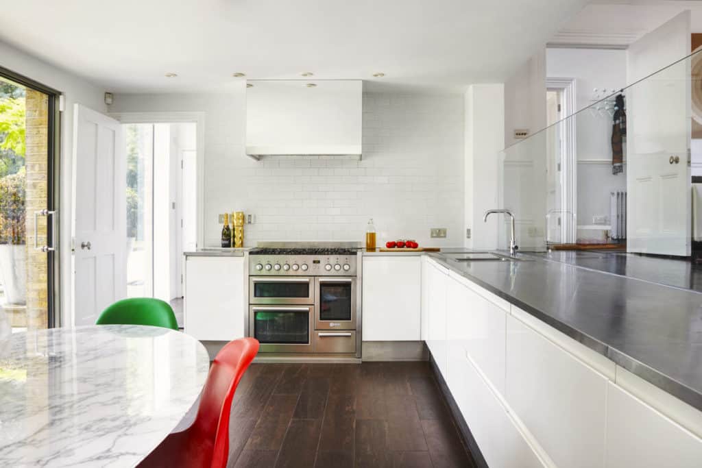 Modern kitchen extension by Dyer Grimes Architecture in London