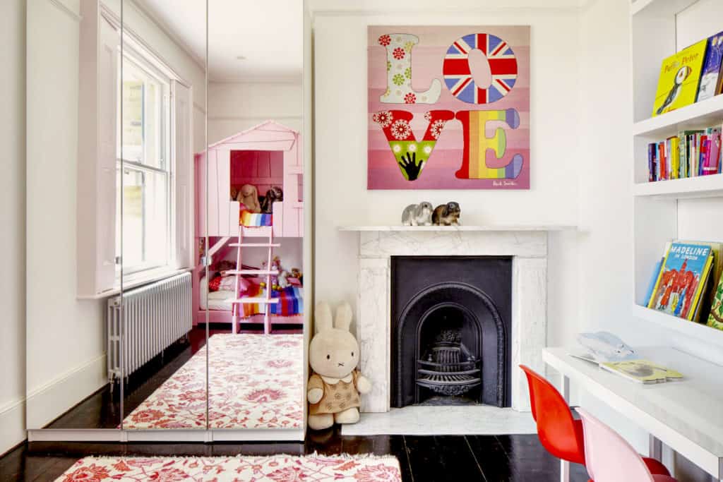 Victorian children's bedroom restoration by Dyer Grimes Architecture in London