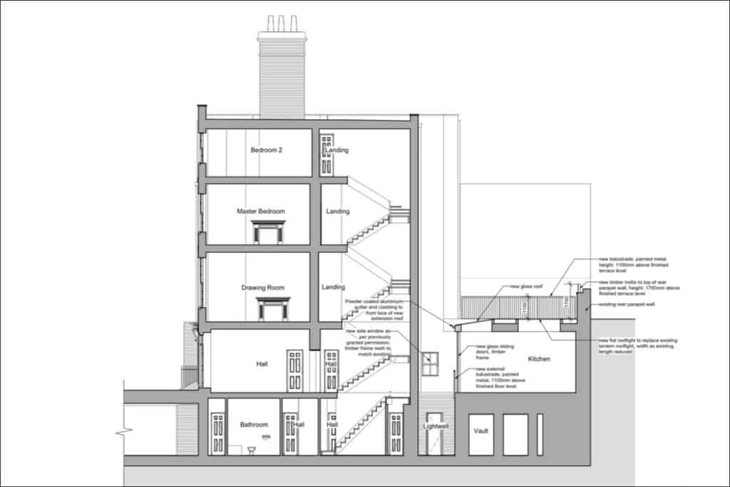 Planning approval for Grade II* listed house in Charing Cross